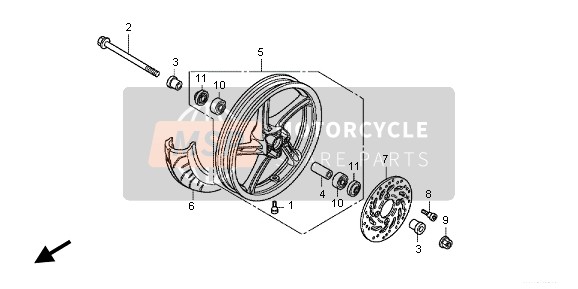 91052KVB901, Radialkugellager, 6201U (, Honda, 2